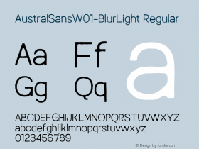 AustralSans-BlurLight