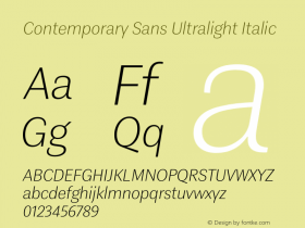 Contemporary Sans