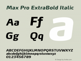 Max Pro ExtraBold