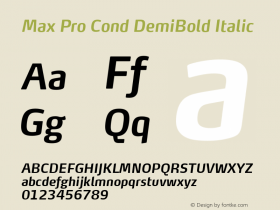 Max Pro Cond DemiBold