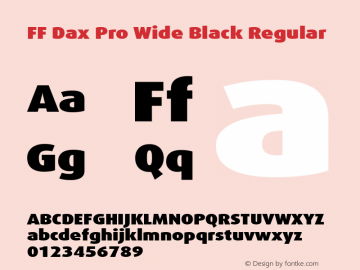 FF Dax Pro Wide Black