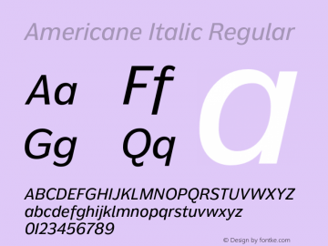 Americane Italic