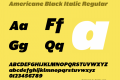 Americane Black Italic