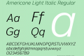 Americane Light Italic