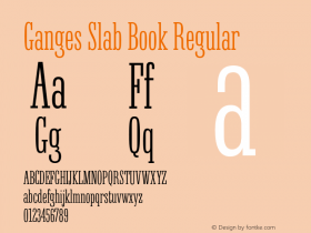 Ganges Slab Book