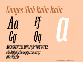 Ganges Slab Italic