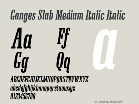 Ganges Slab Medium Italic