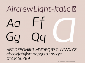 AircrewLight-Italic