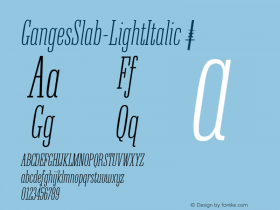 GangesSlab-LightItalic