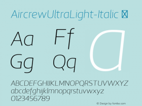 AircrewUltraLight-Italic