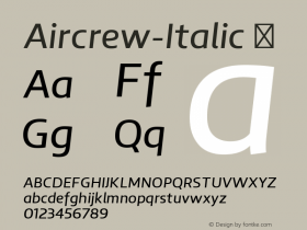 Aircrew-Italic