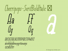 Cherripops-SerifBoldItalic