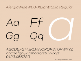 AlergiaWide-XLightitalic