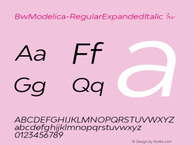 BwModelica-RegularExpandedItalic