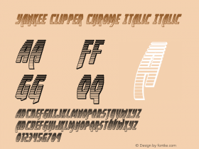 Yankee Clipper Chrome Italic