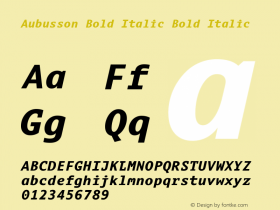 Aubusson Bold Italic