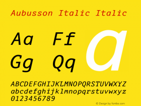 Aubusson Italic