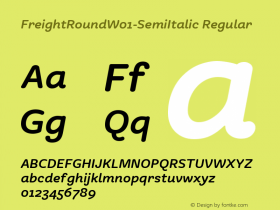 FreightRound-SemiItalic