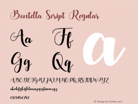 Bontella Script