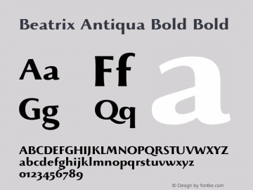 Beatrix Antiqua Bold