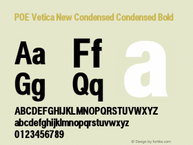 POE Vetica New Condensed