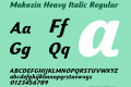 Makozin Heavy Italic