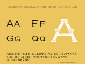 FM Bolyar Engraved One OPro 100