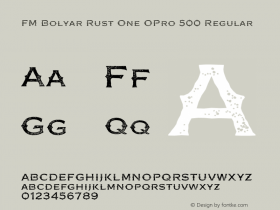 FM Bolyar Rust One OPro 500