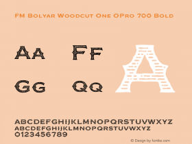 FM Bolyar Woodcut One OPro 700