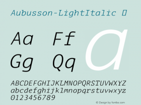 Aubusson-LightItalic