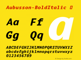 Aubusson-BoldItalic