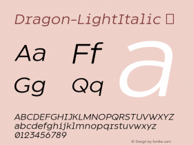 Dragon-LightItalic