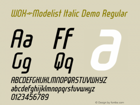 WOX~Modelist Italic