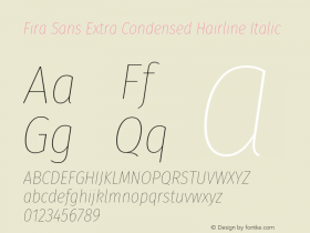 Fira Sans Extra Condensed Hairline