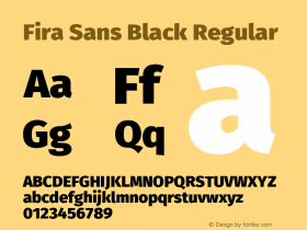 Fira Sans Black