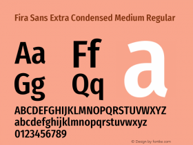 Fira Sans Extra Condensed Medium