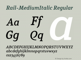 Rail-MediumItalic