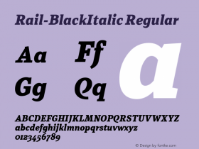 Rail-BlackItalic