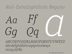 Rail-ExtraLightItalic