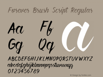 Forever Brush Script