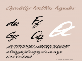 Capuletty Font4You