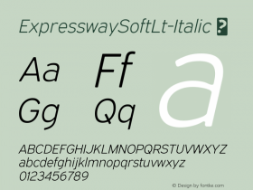 ExpresswaySoftLt-Italic