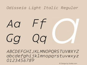 Odisseia Light Italic