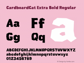 CardboardCat Extra Bold