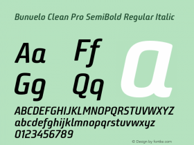 Bunuelo Clean Pro SemiBold
