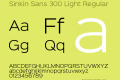 Sinkin Sans 300 Light