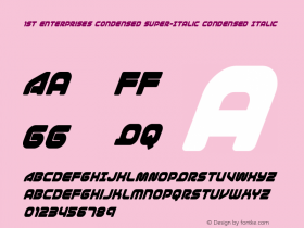 1st Enterprises Condensed Super-Italic