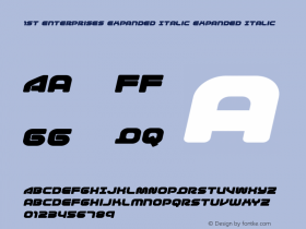 1st Enterprises Expanded Italic