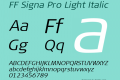 FF Signa Pro Light