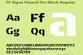 FF Signa Stencil Pro Black